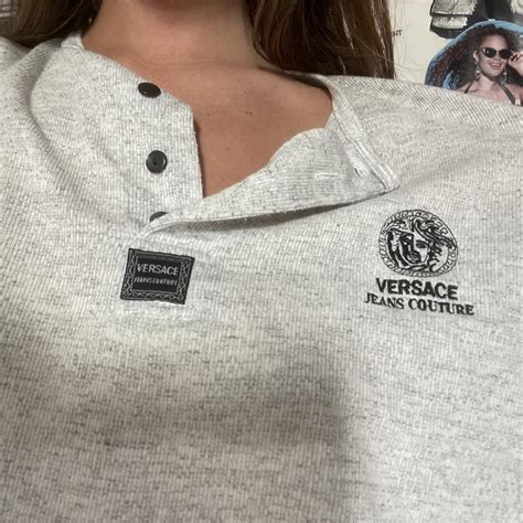 fake versace button up